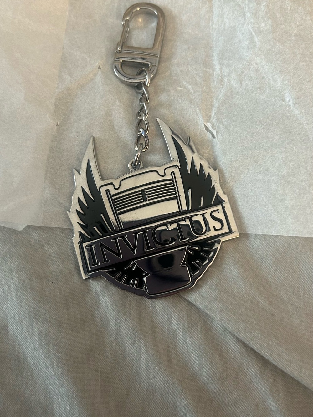 NWT Paco Rabanne Invictus & Black Metalt Keychain - Men Accessories